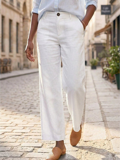 Breeza™ Cotton Linen Wide-Leg Pants