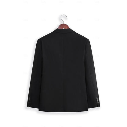 LightInTheBox Men's Tailored Fit 2 Piece Suit Notch Lapel Solid Color