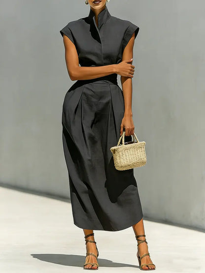 The Victoria™ Sculpted Midi Dress