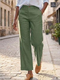 Breeza™ Cotton Linen Wide-Leg Pants