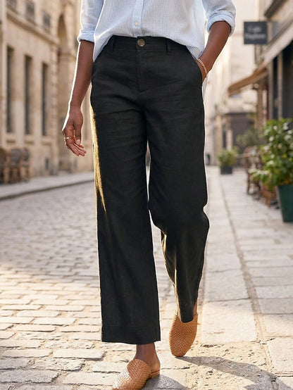 Breeza™ Cotton Linen Wide-Leg Pants