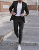 LightInTheBox Men's Tailored Fit 2 Piece Suit Notch Lapel Solid Color