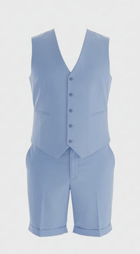 The Riviera™ Linen Vest & Shorts Set