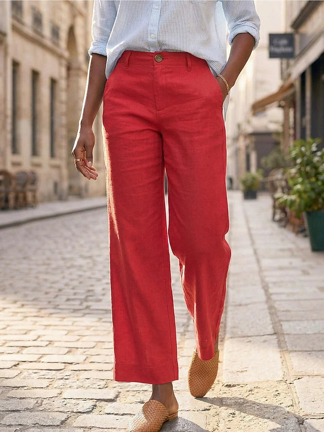 Breeza™ Cotton Linen Wide-Leg Pants
