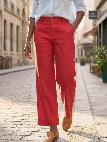 Breeza™ Cotton Linen Wide-Leg Pants