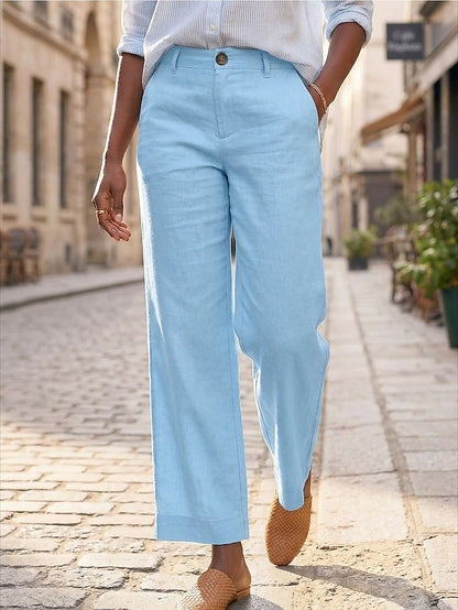 Breeza™ Cotton Linen Wide-Leg Pants