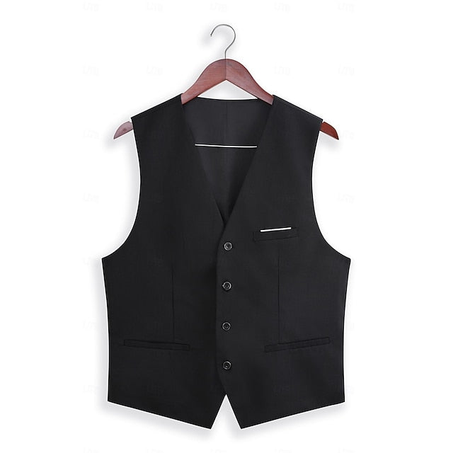 LightInTheBox Men's 3 Piece Formal Suit Solid Color Tailored Fit