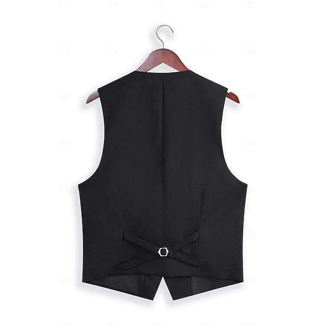 LightInTheBox Men's 3 Piece Formal Suit Solid Color Tailored Fit
